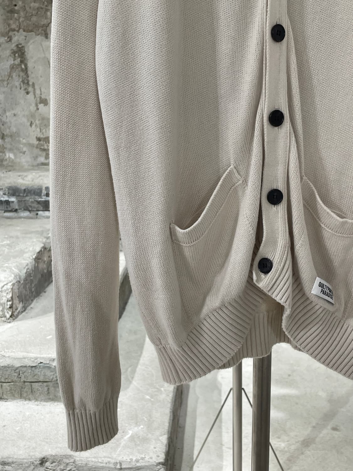 와코 마리아 18S/S 아이보리 버진 메리 니트 가디건 상품이미지5