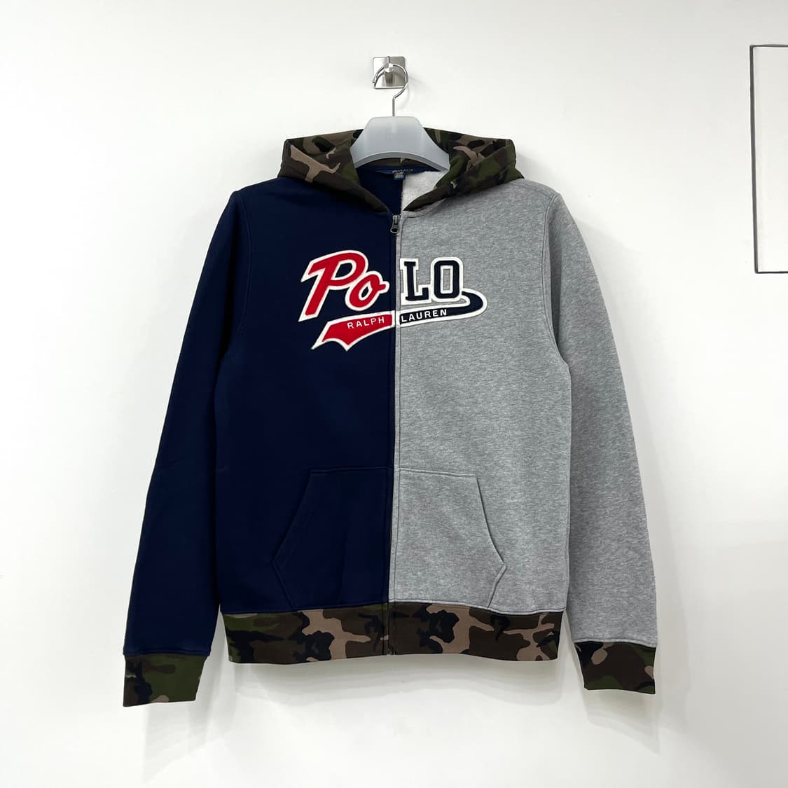 폴로 랄프로렌 신형 카모 밀리터리 배색 후드집업 상품이미지2