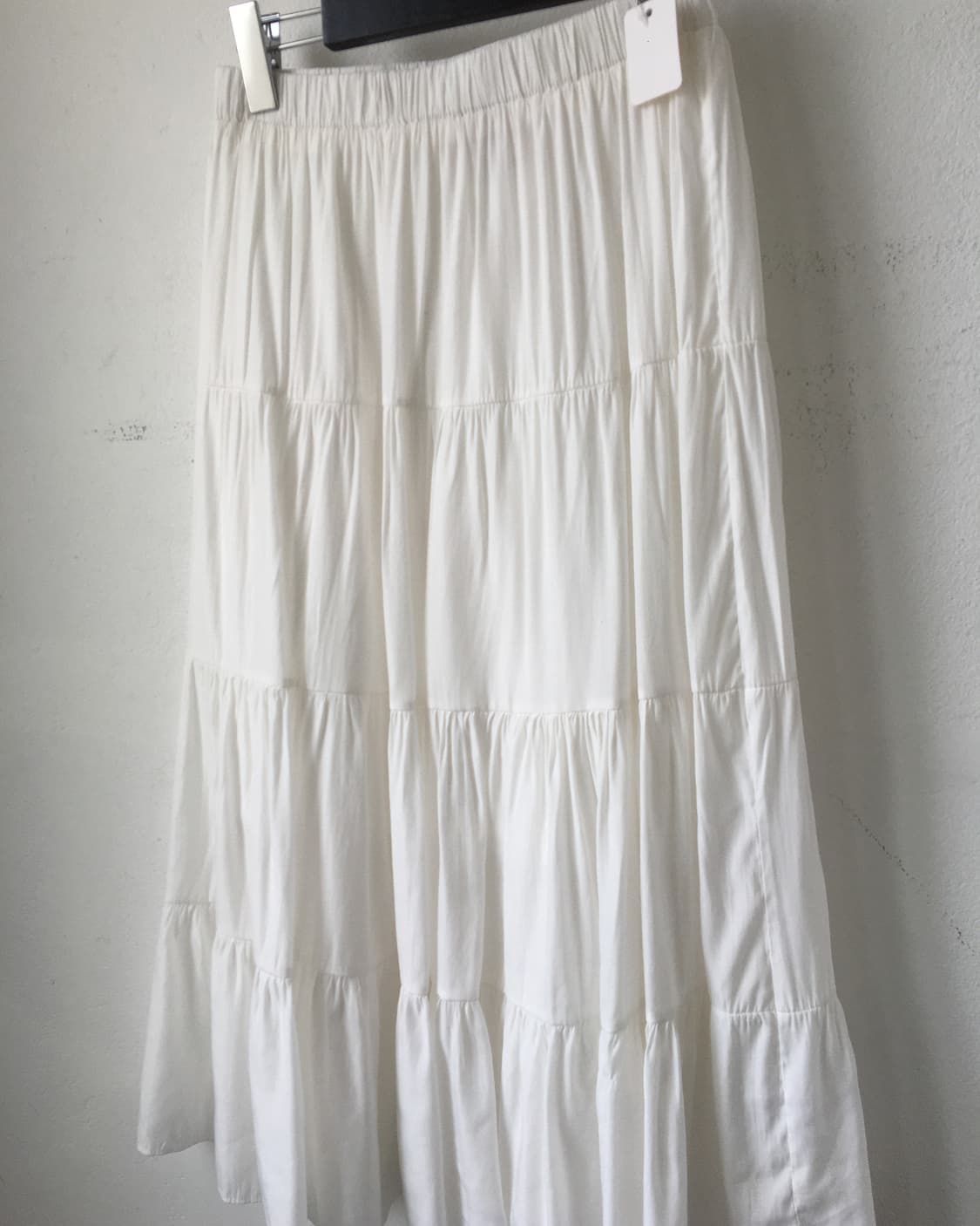 Layer white long skirt 상품이미지2