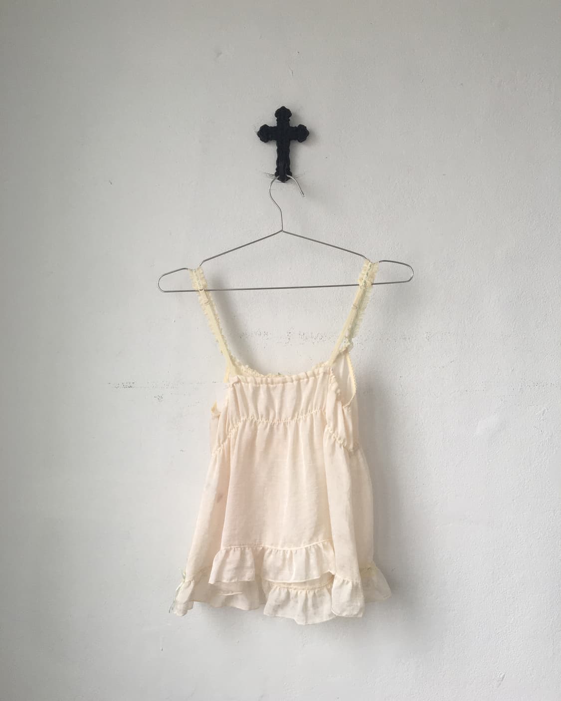 Frill point dot pattern sleeveless 상품이미지3