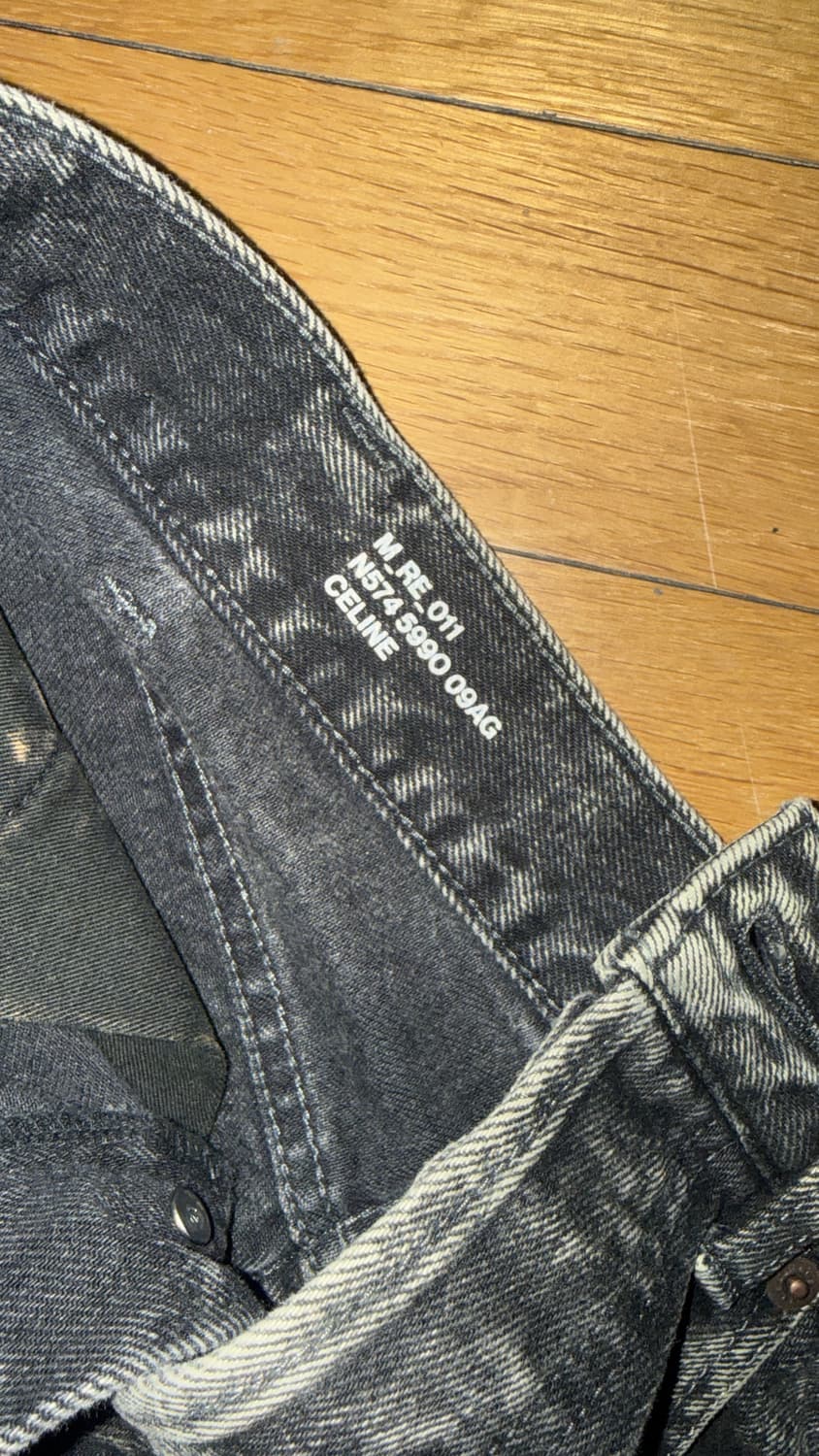 CELINE 애시드 워시 블랙 진 상품이미지4