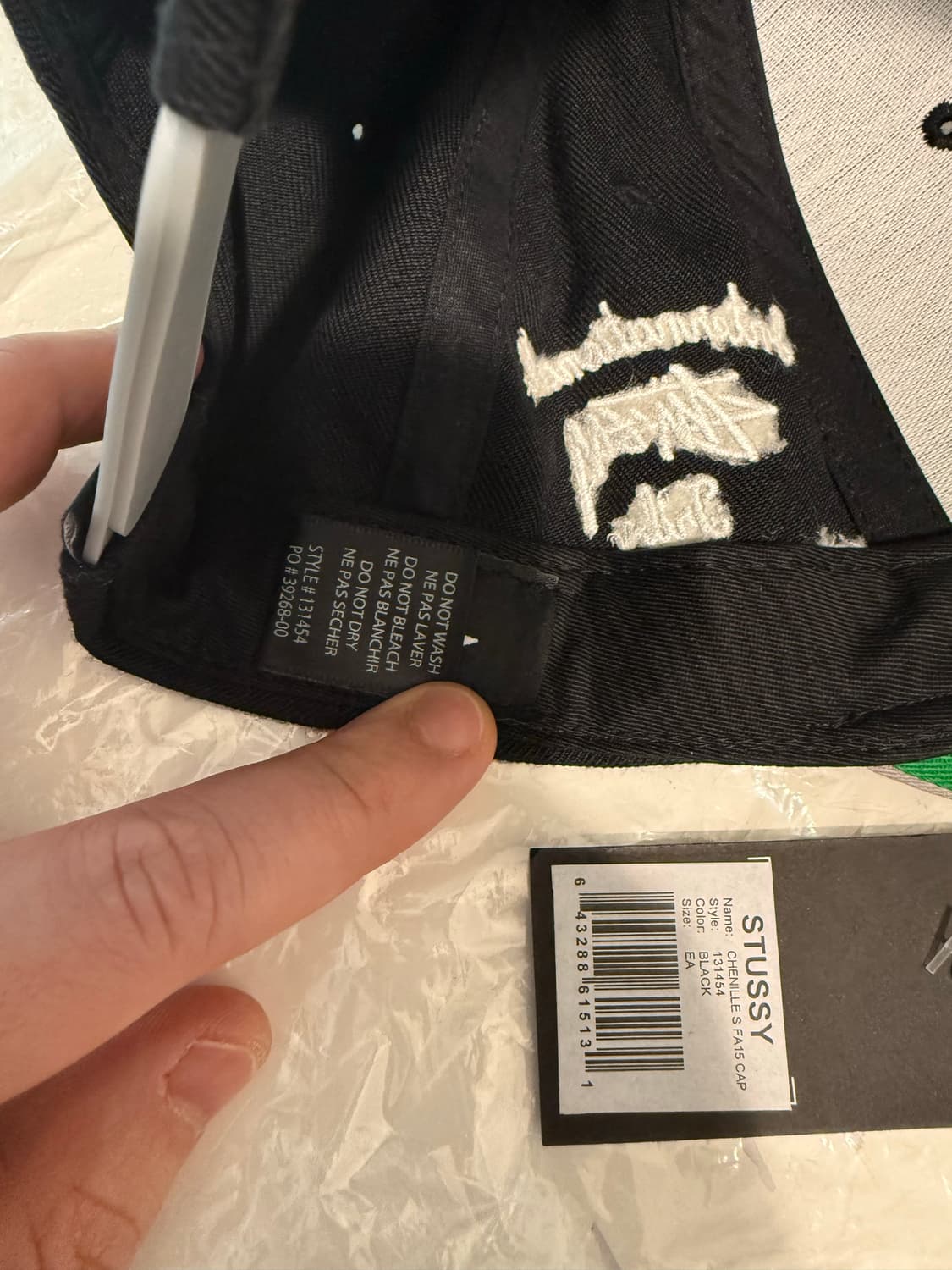 15FA 스투시 S셔닐 캡 상품이미지7