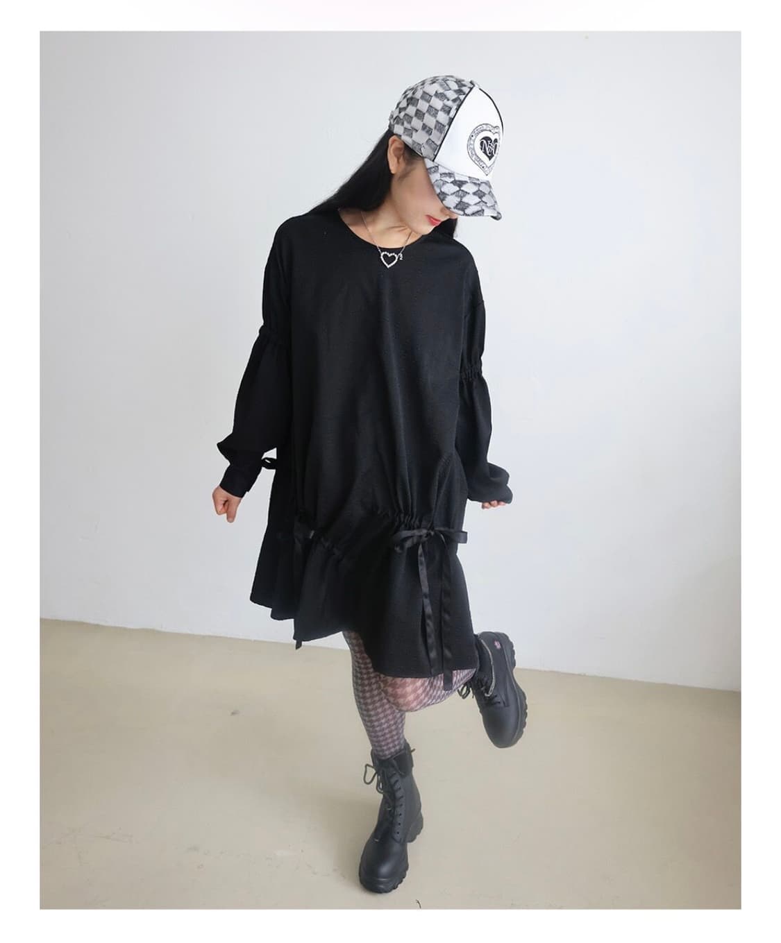 [노피셜노피스] silky ribbon string dress 상품이미지2