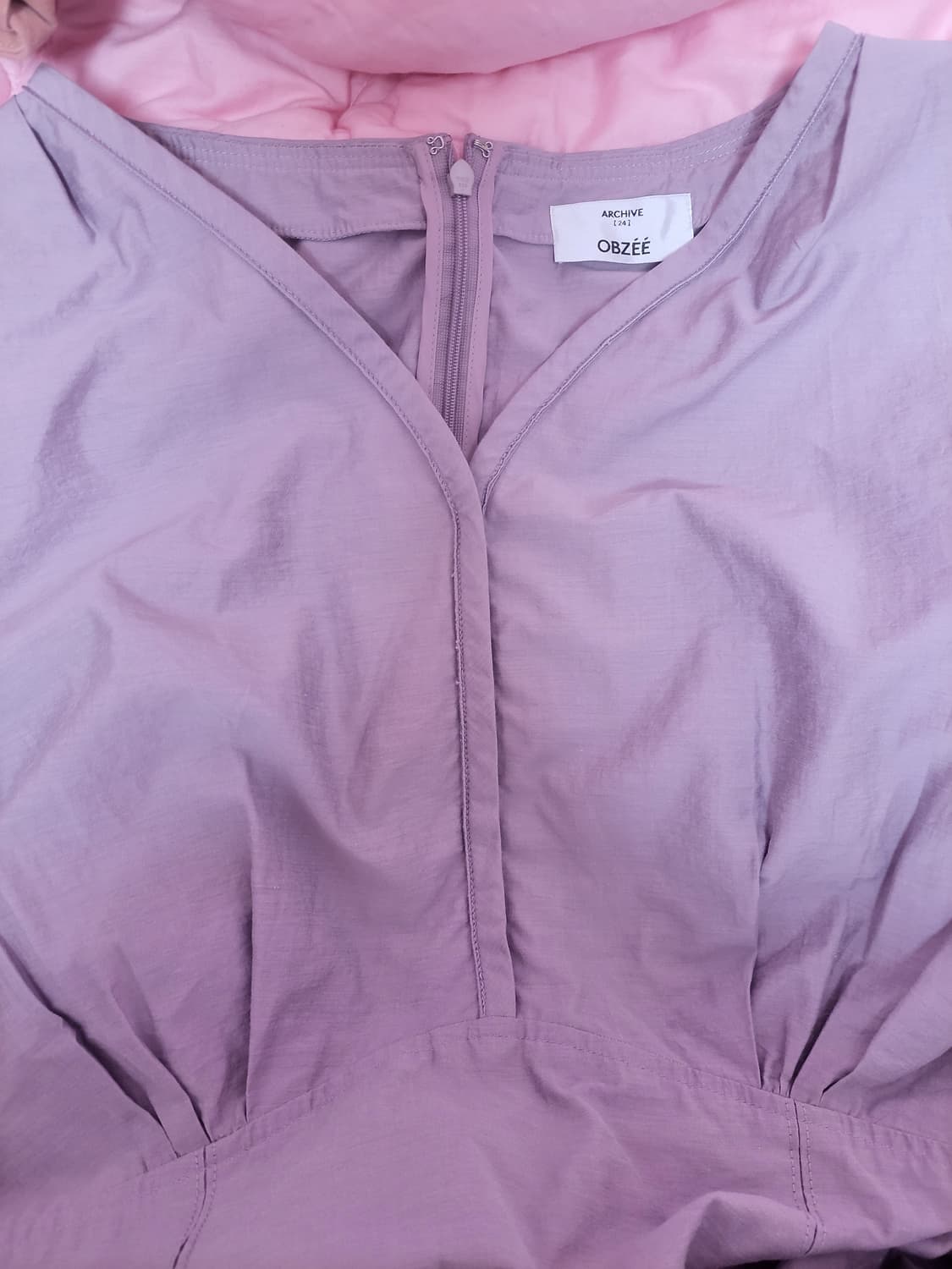 급처새상품!OBZEE오브제 바이올렛 우아한 공주 롱원피스  레니본st 상품이미지2