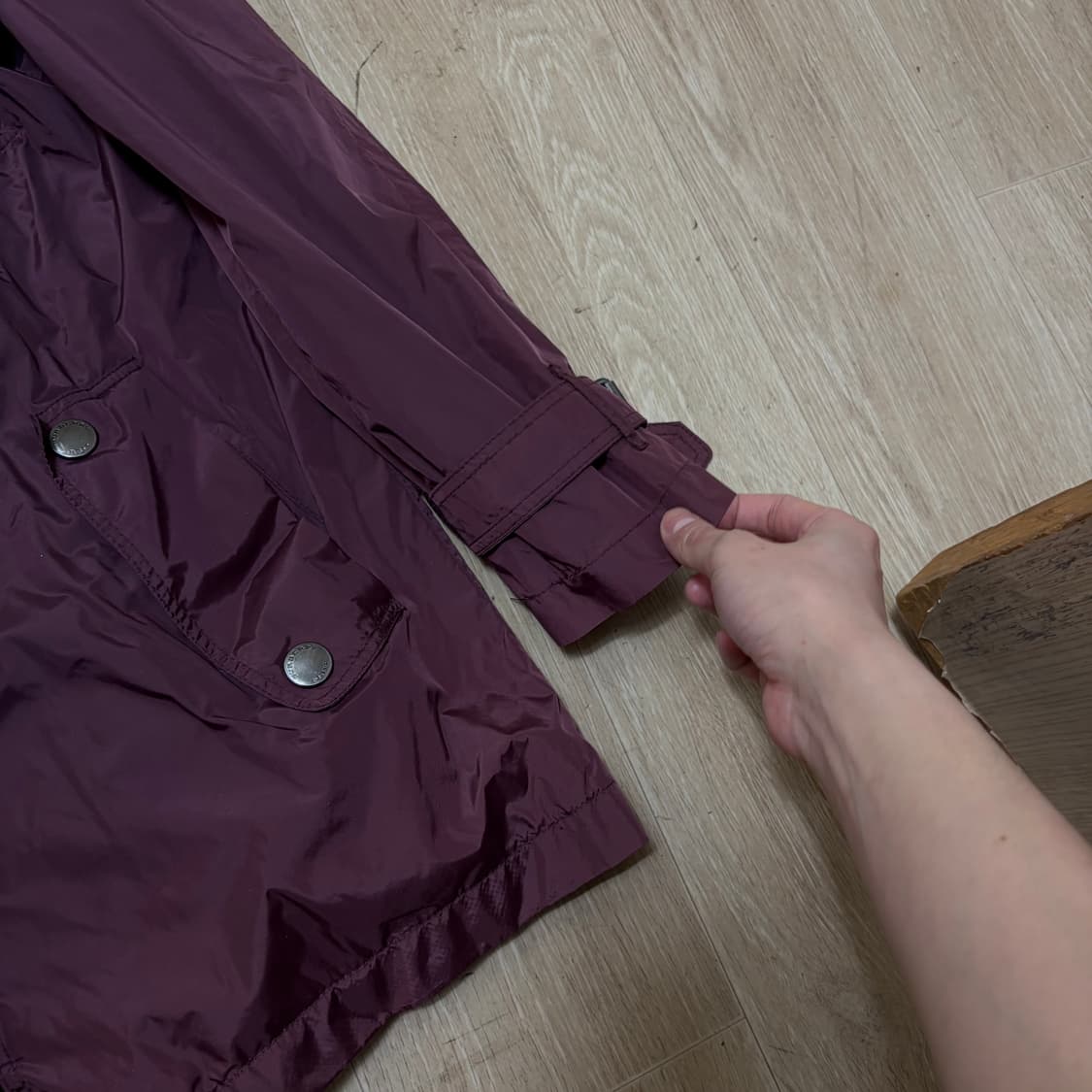 정품 버버리 브릿 여성 노바체크 야상 바람막이 자켓 US10 상품이미지4