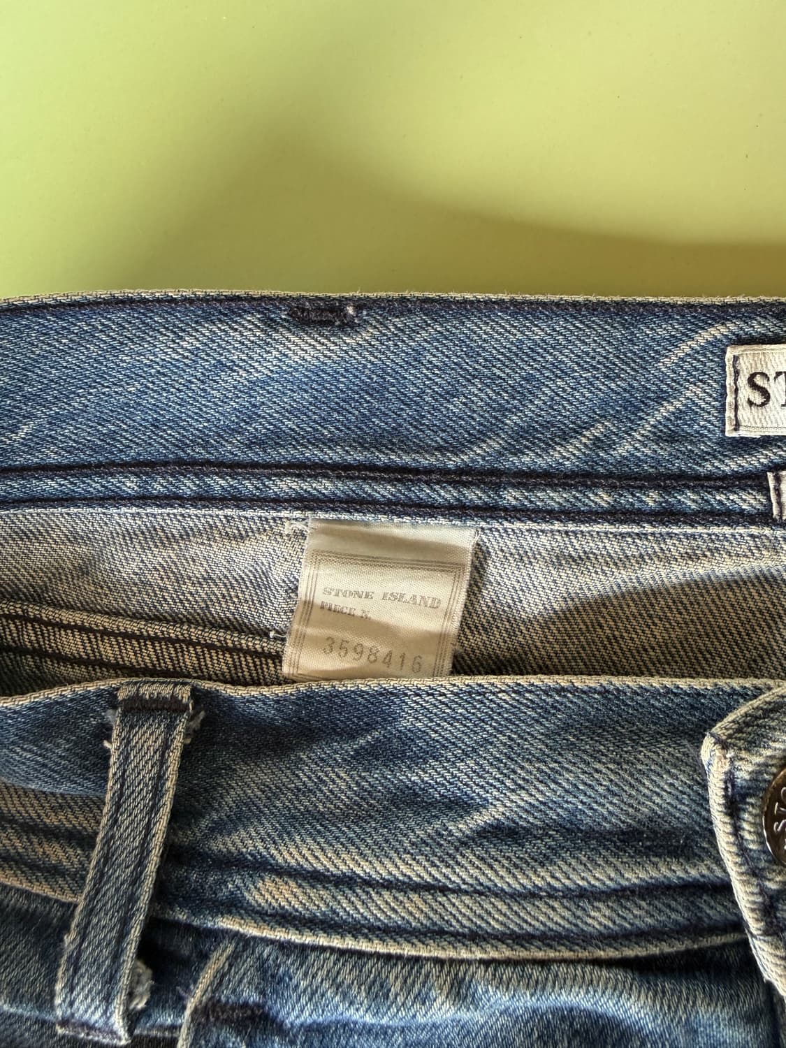 90s 스톤 아일랜드 데님 green edge *rare 상품이미지5