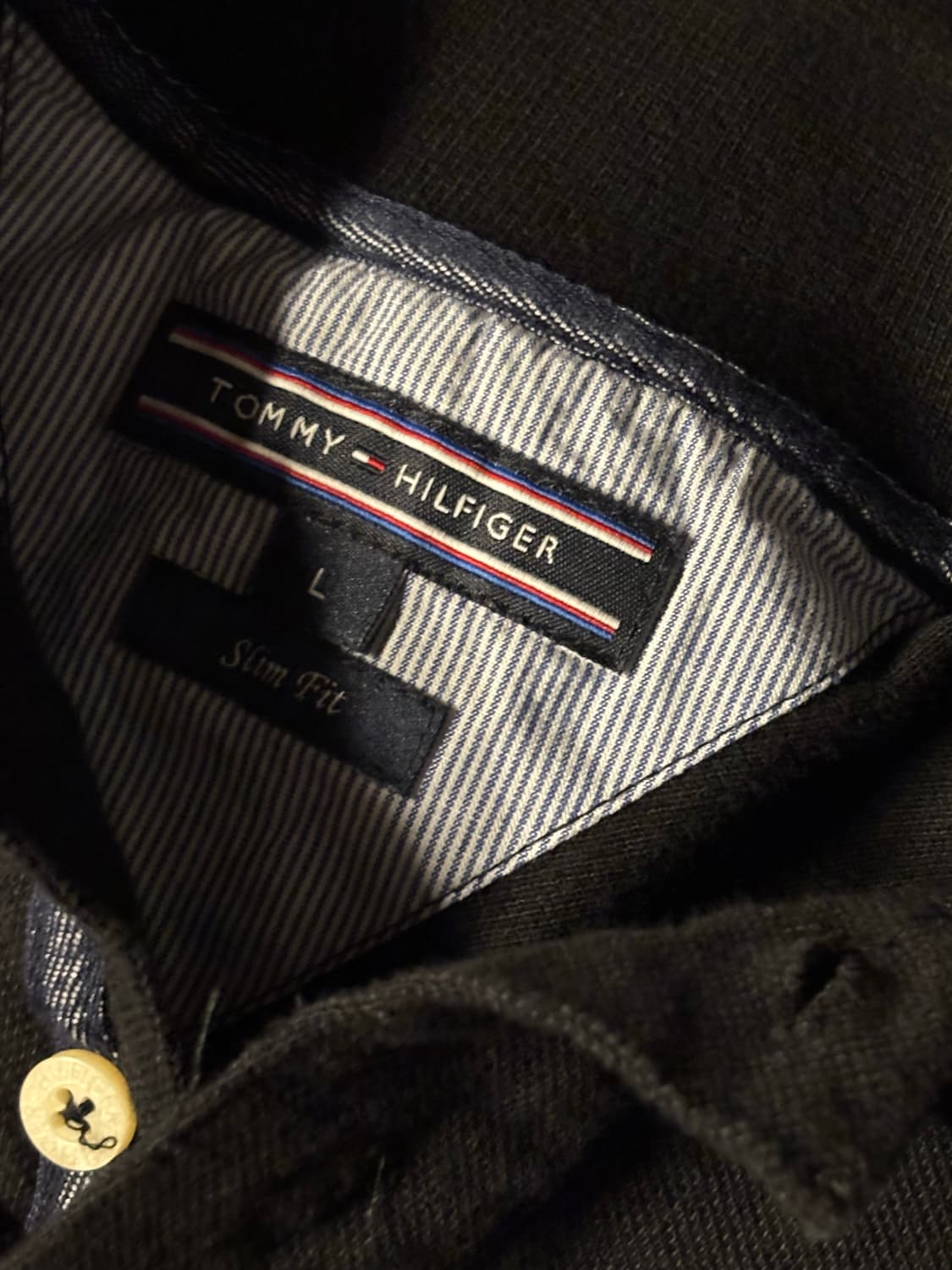 타미 힐피거 릴렉스드 핏 크루넥 카라 티셔츠 블랙 상품이미지3