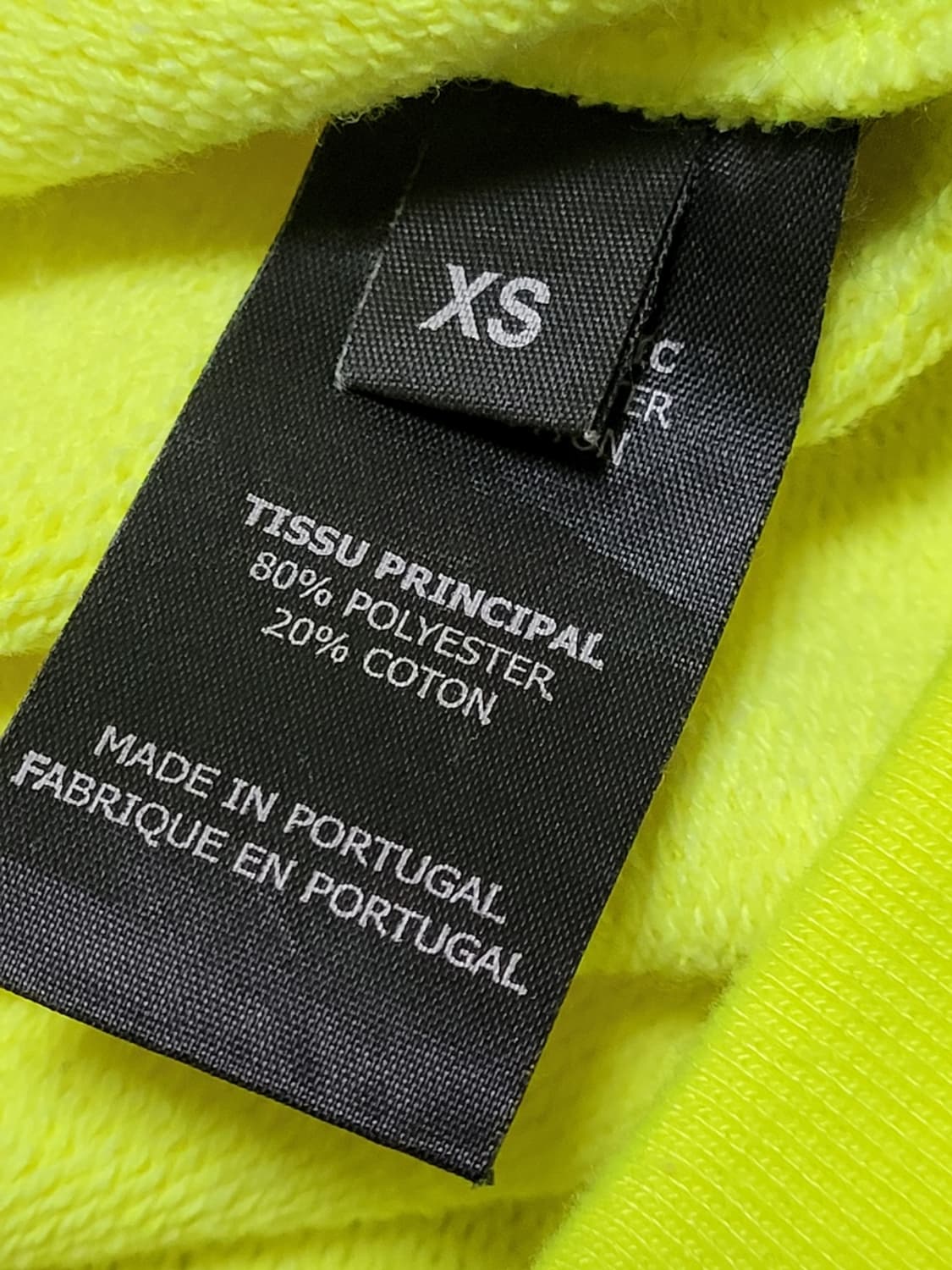 베트멍 네온 바코드 패치로고 오버핏 후드티셔츠 XS 상품이미지6