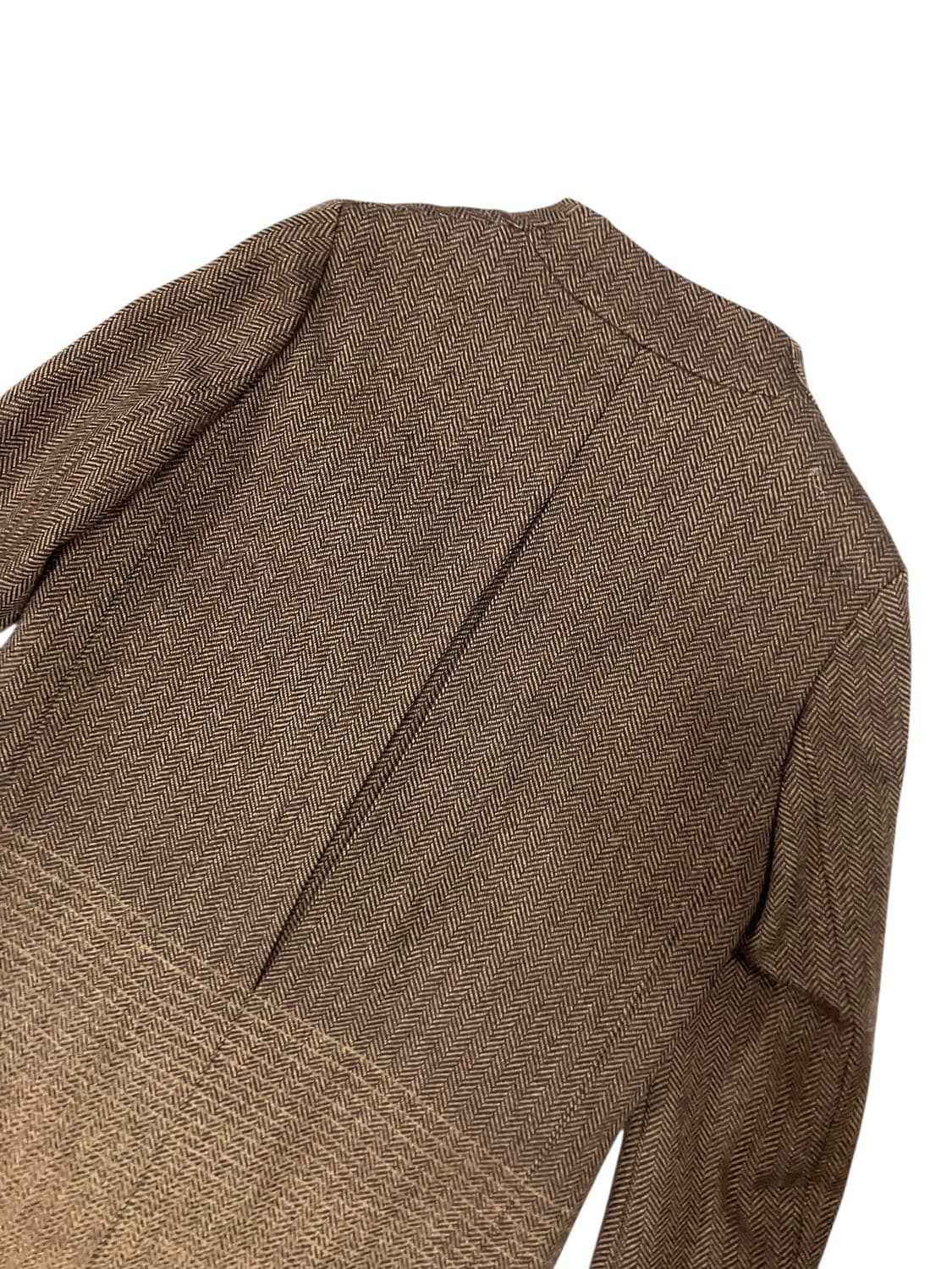 KUHO 헤링본 그라데이션 롱 코트 S 상품이미지4