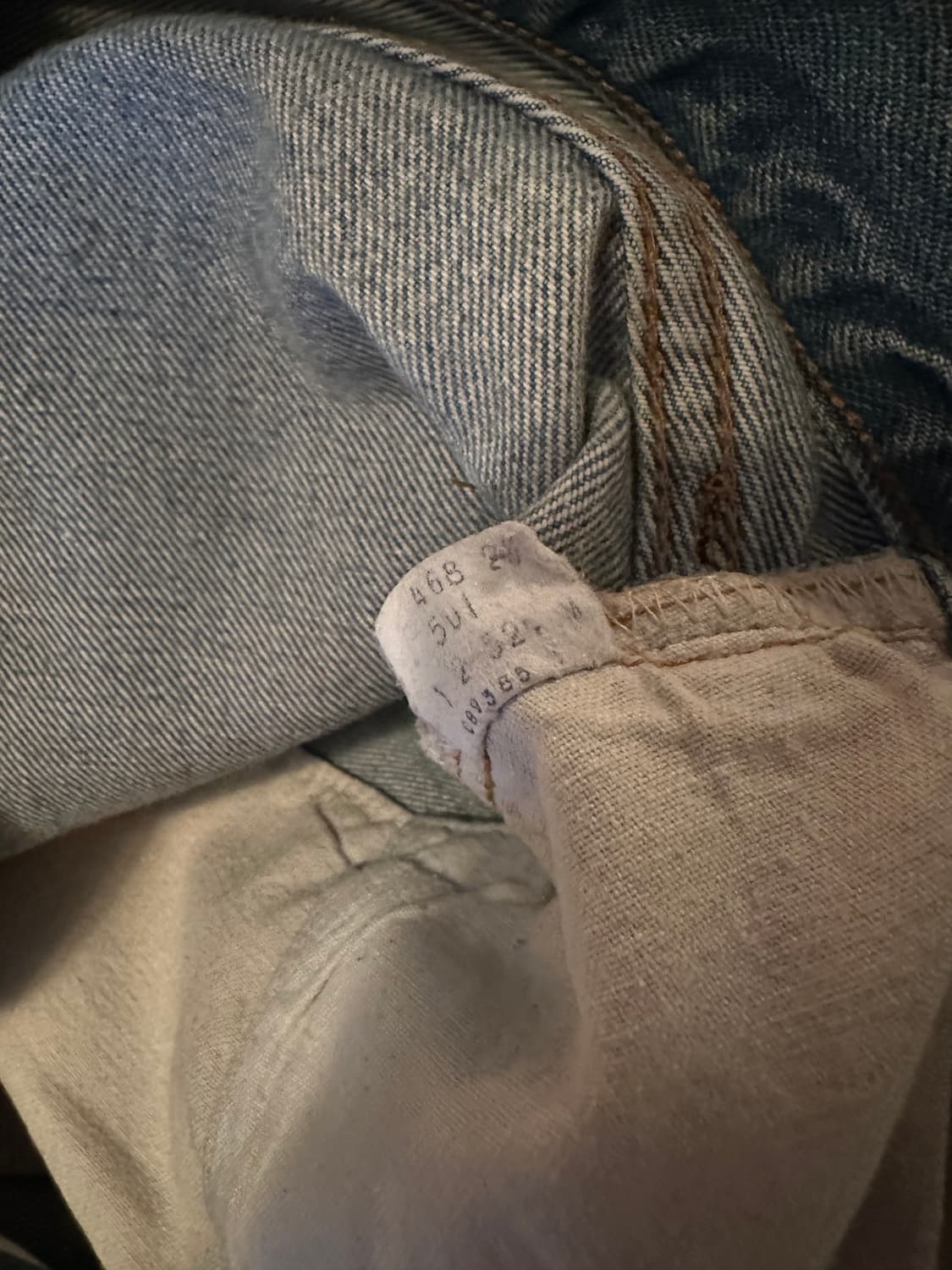 80s USA 빈티지 리바이스 501 셀비지 데님 팬츠 66후기 상품이미지8