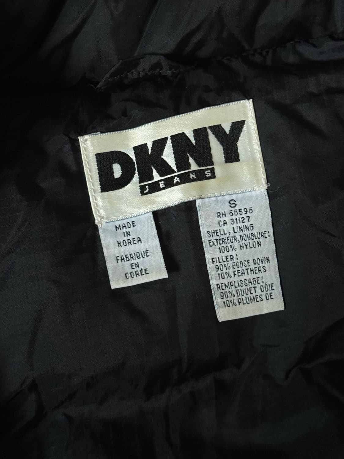 90s DKNY 스키기어 구스다운 패딩조끼 (100-105) 상품이미지3