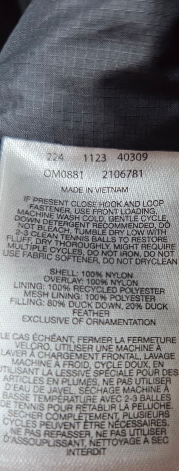 스투시 x 마운틴 하드웨어 서브제로 다운 자켓 문샷 그레이 블랙 XL 상품이미지4