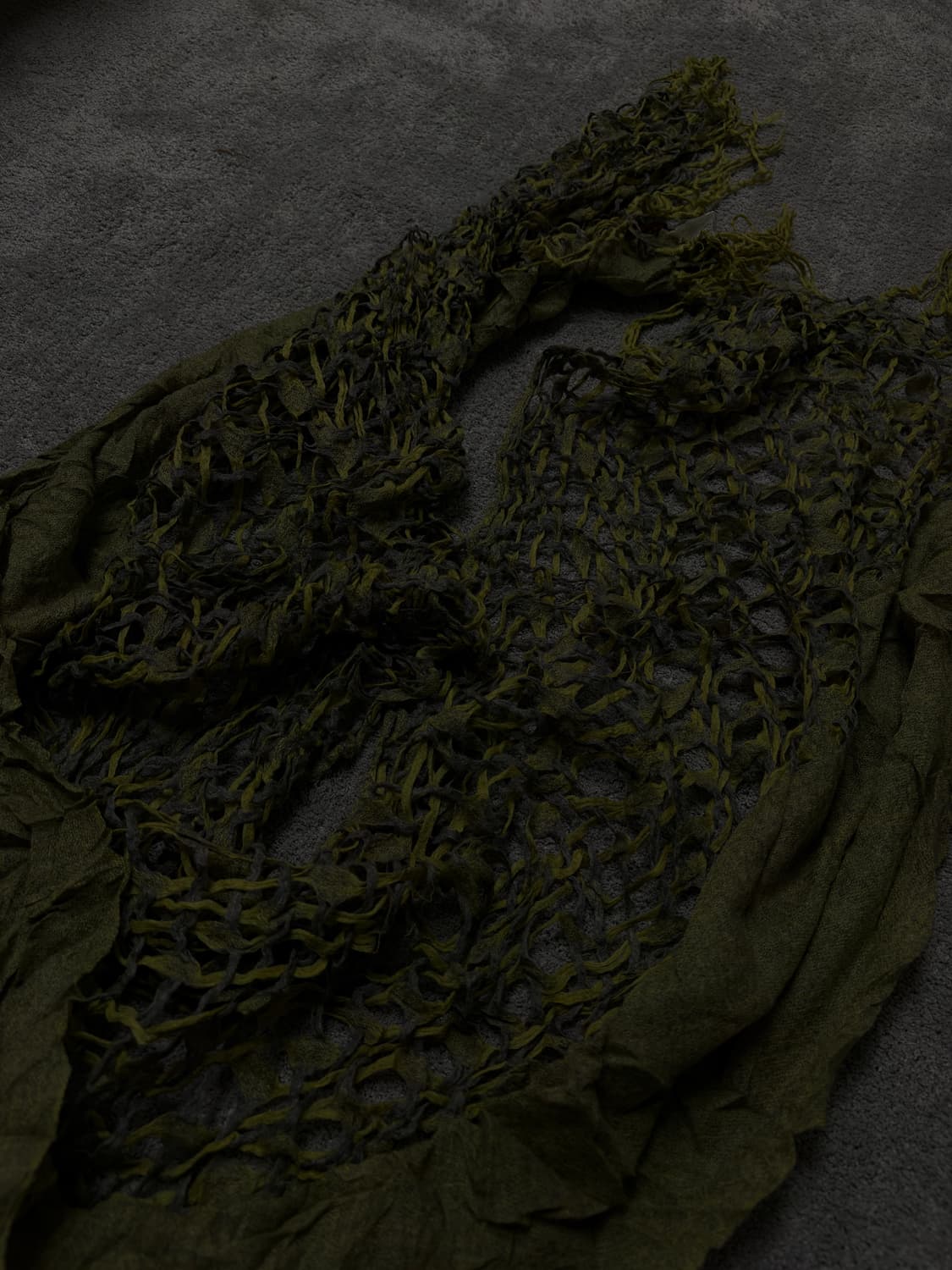 Vintage v-kei punk mood fishnet scarf 상품이미지2