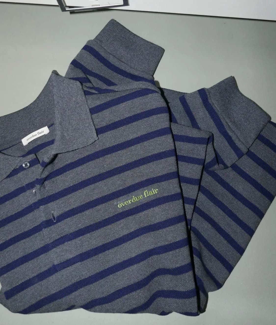 새상품)오버듀플레어 VINTAGE PIQUE T-SHIRT_STRIPE 상품이미지3