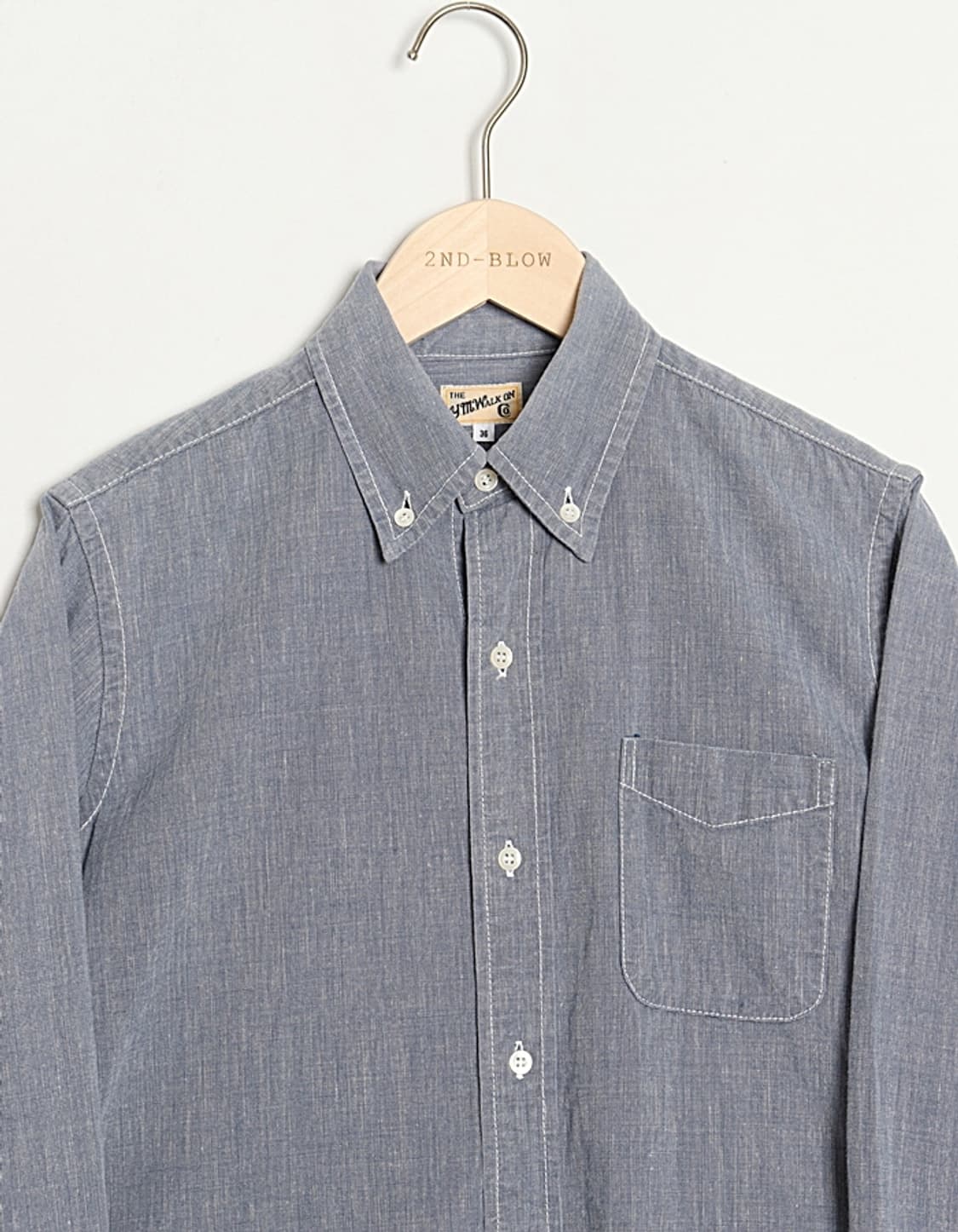 THE Y.M.WALK ON Chambray B.D Shirts 상품이미지2
