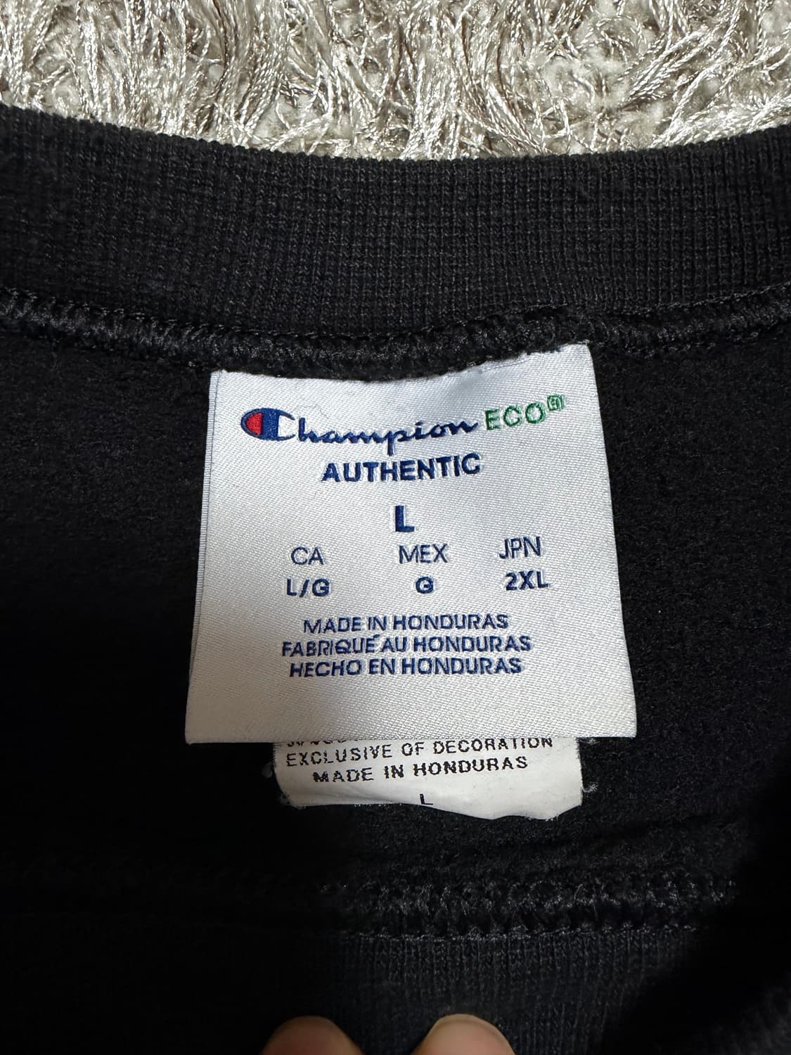 [L] 챔피온 무지 기모 맨투맨 상품이미지3