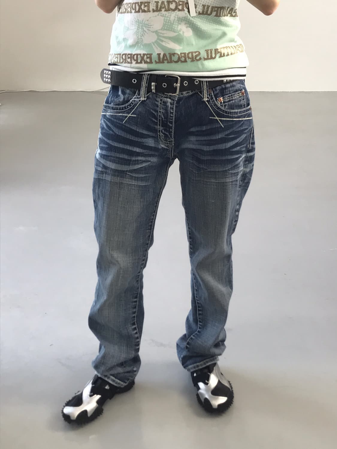 Jpn stich detail denim Jeans 상품이미지2