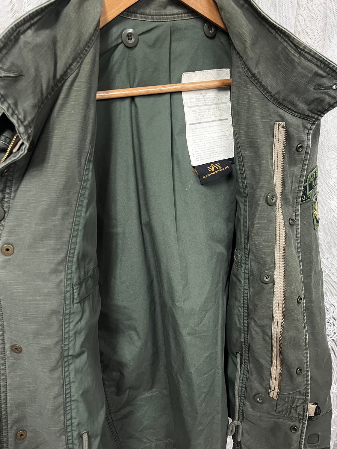 S) 알파인더스트리 M65 카키 야상 자켓 상품이미지5