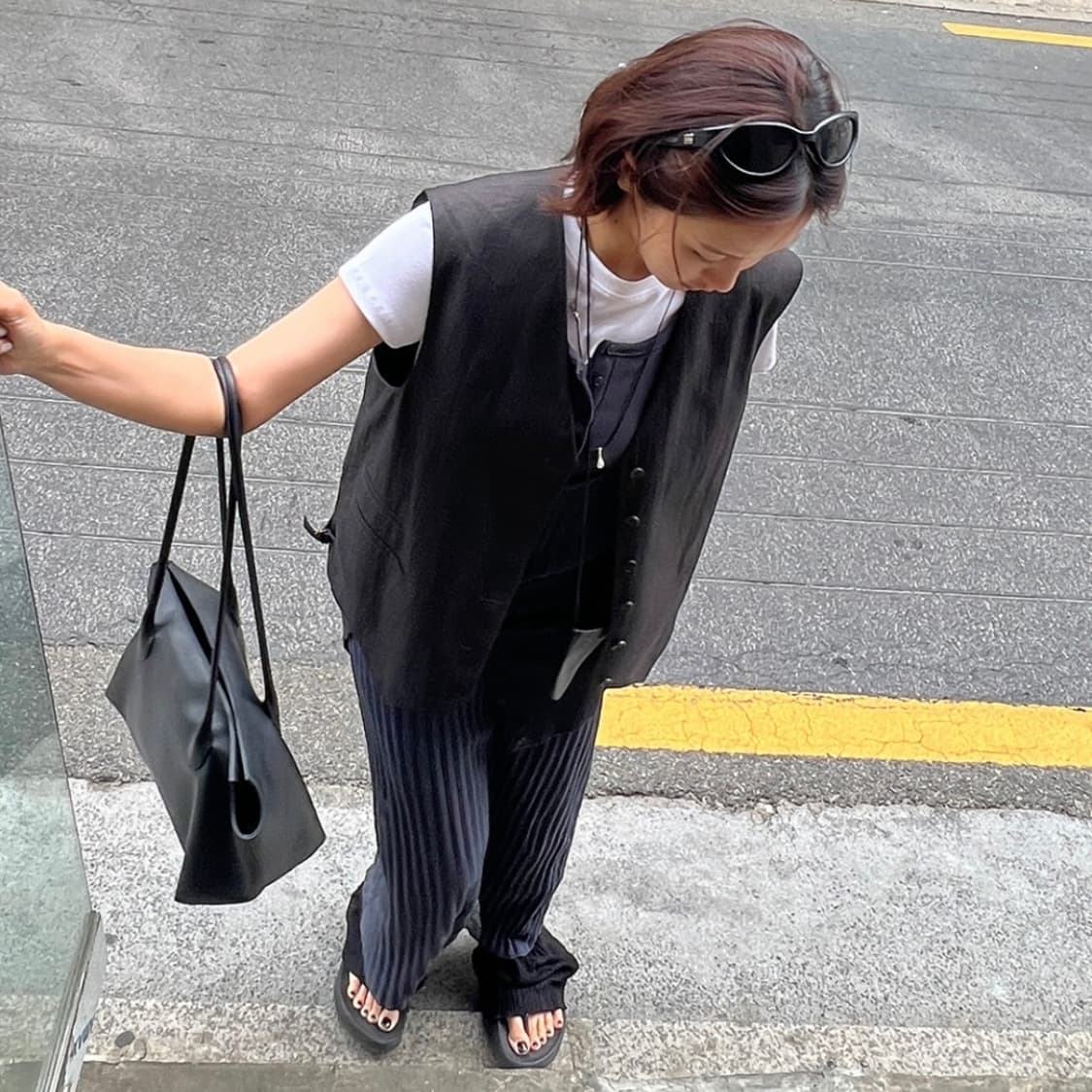 OFC 오에프씨 Button Over Vest (black) 상품이미지2