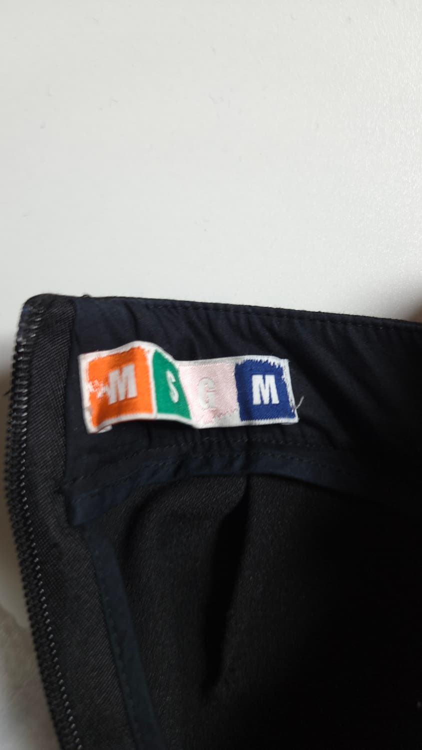 MSGM 엠에스지엠 블랙 와이드 프린지 카고 팬츠 40 사이즈 상품이미지8