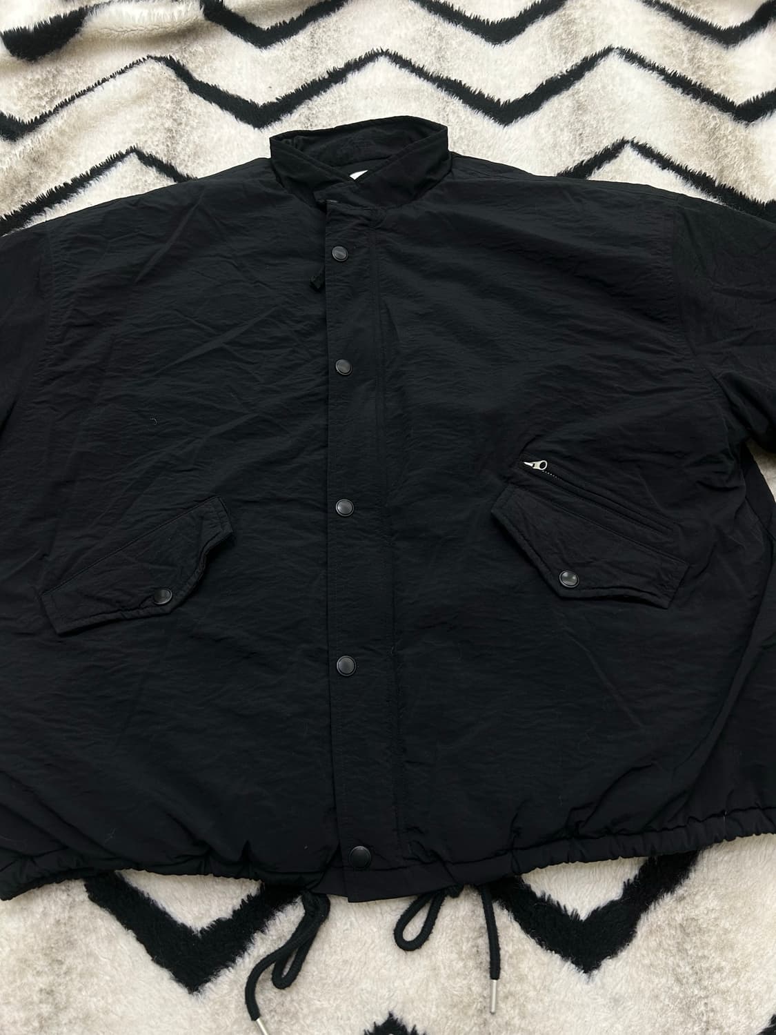 [M]라퍼지 포 우먼 오버핏 숏 패딩자켓/블랙 상품이미지2