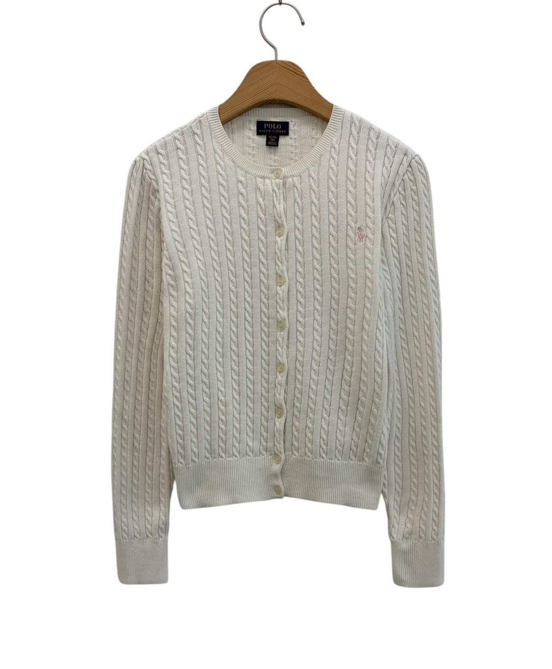 폴로 꽈배기 가디건 (XL) 상품이미지1