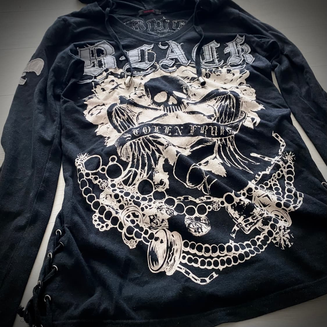 “THOUSAND” 해골 펑크 후디 상품이미지4