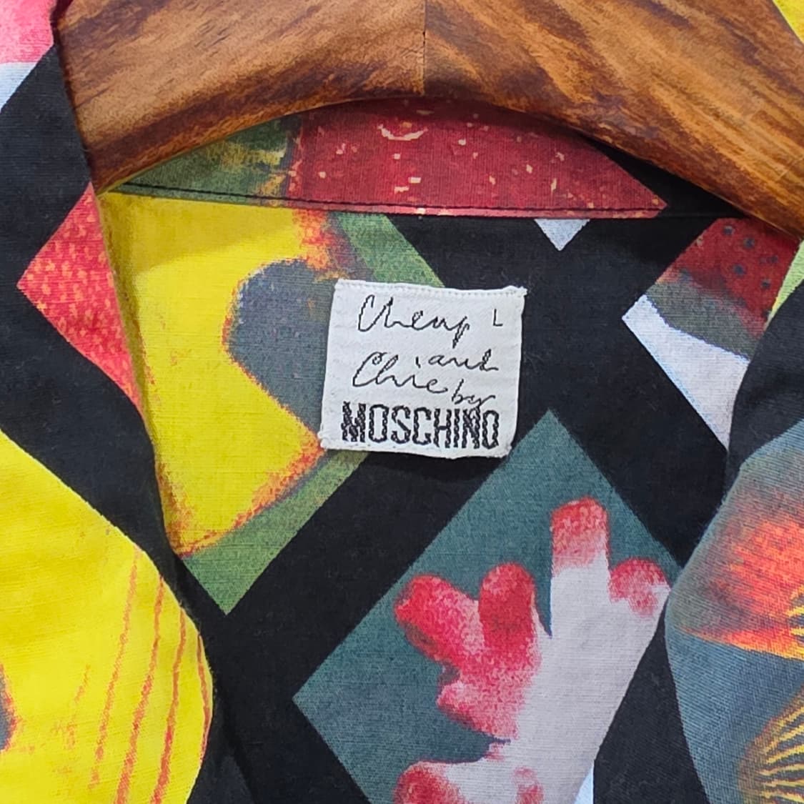 빈티지 모스키노 하와이안 반팔셔츠- L 상품이미지8