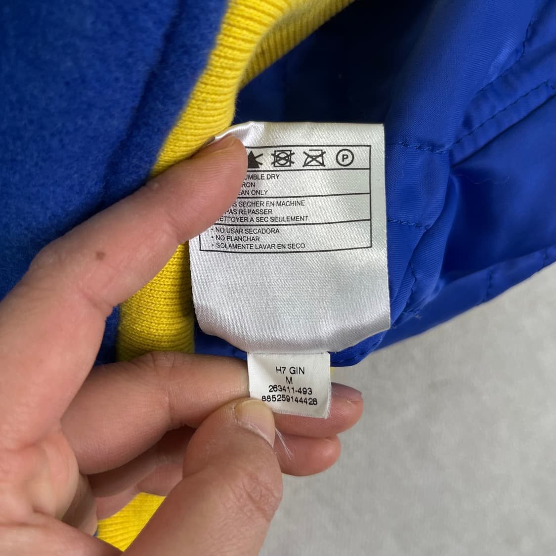 100 나이키 X 슈프림 스타장 슈나장 블루 2007 바시티 자켓 상품이미지9