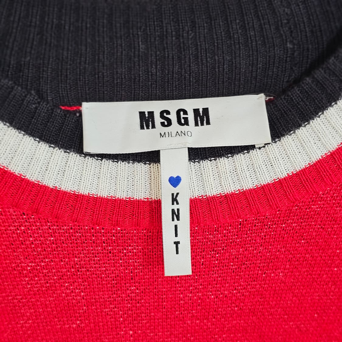 [MSGM] 엠에스지엠 울혼방 배색 니트 상품이미지4