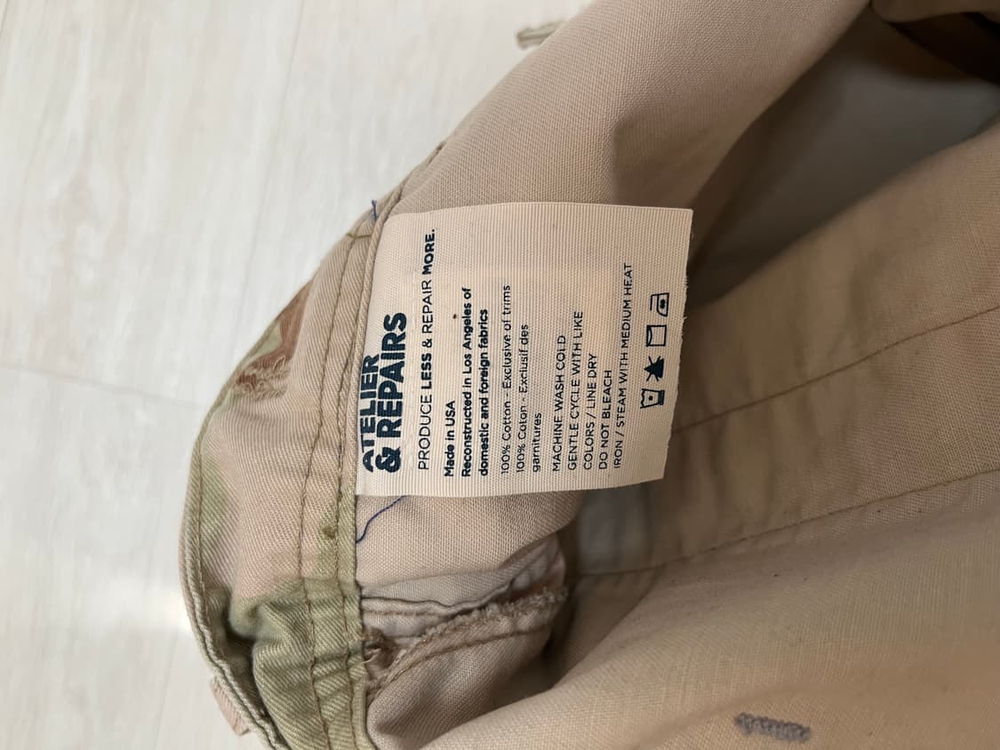 ATELIER & REPAIRS 아뜰리에 엔 리페어 데저트 카모팬츠 상품이미지6