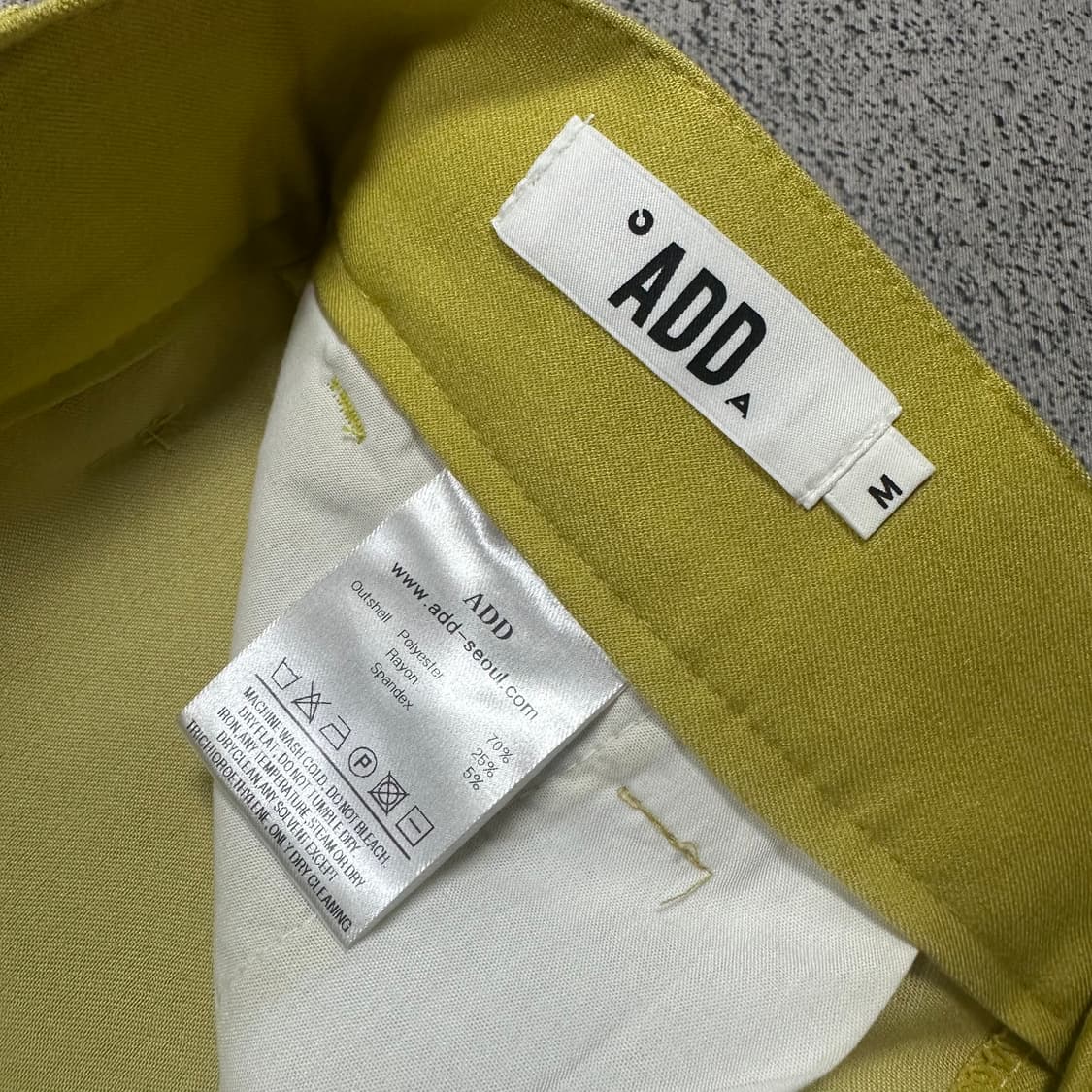 ✨ (바배) ADD 에드 머스타드 와이드 팬츠 상품이미지4