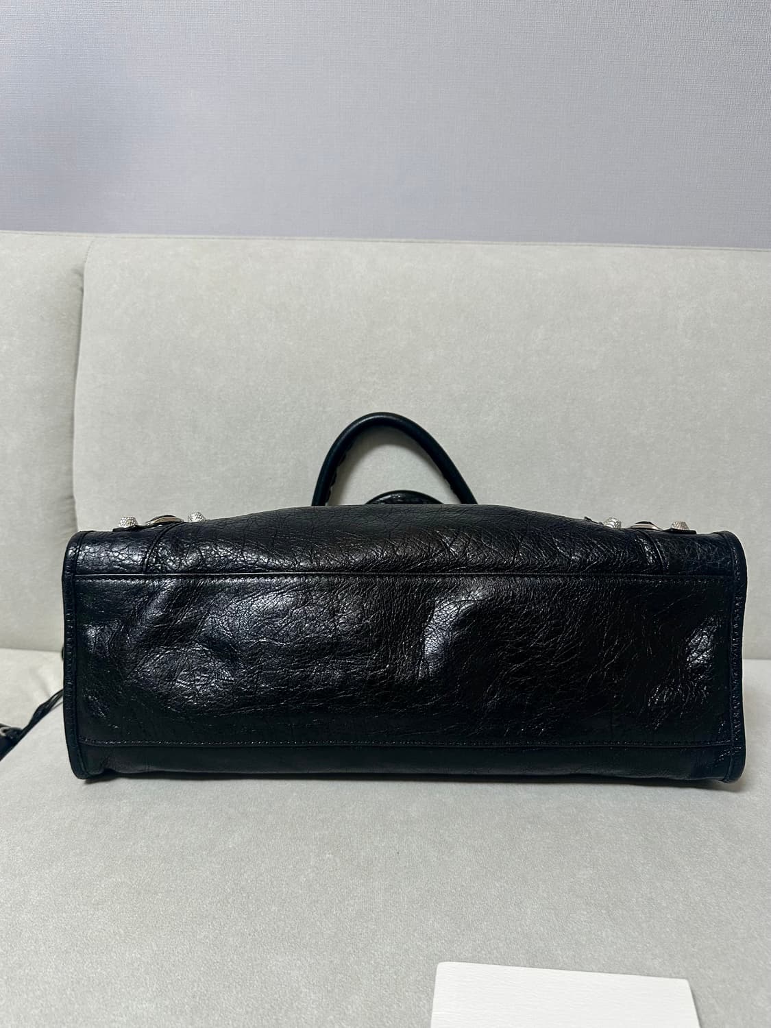 [A+ 정품] 발렌시아가 시티 모터백 미디움 블랙 상품이미지3