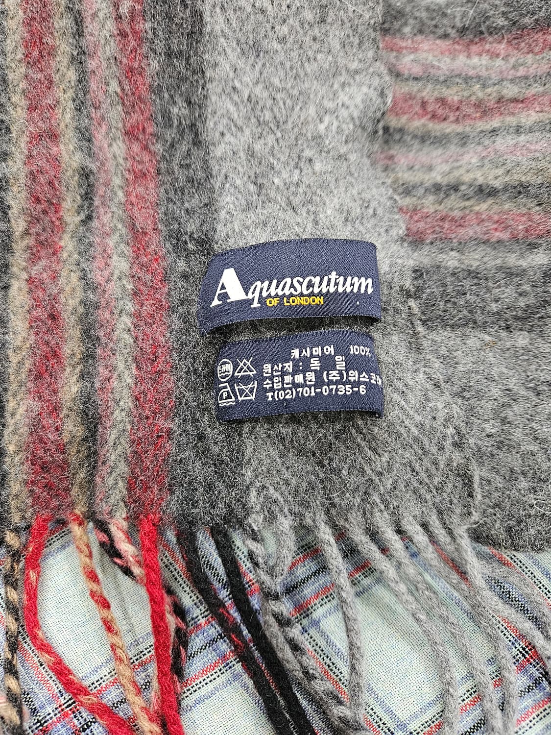 아쿠아스큐텀 캐시미어 100% 머플러  상품이미지3