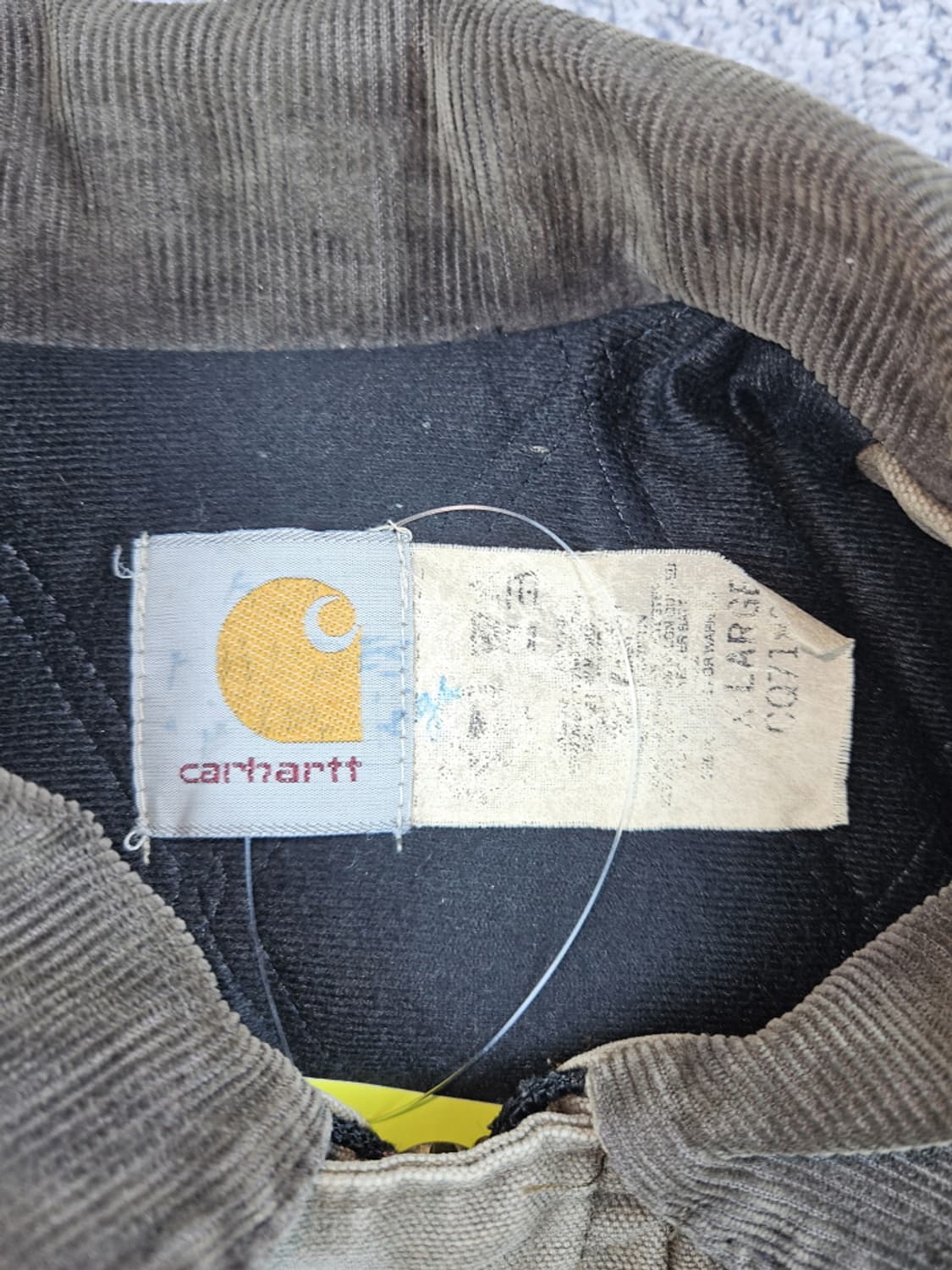 90's USA 칼하트 덕 워크 아크틱 초어 자켓 (XL) / 10072 상품이미지8