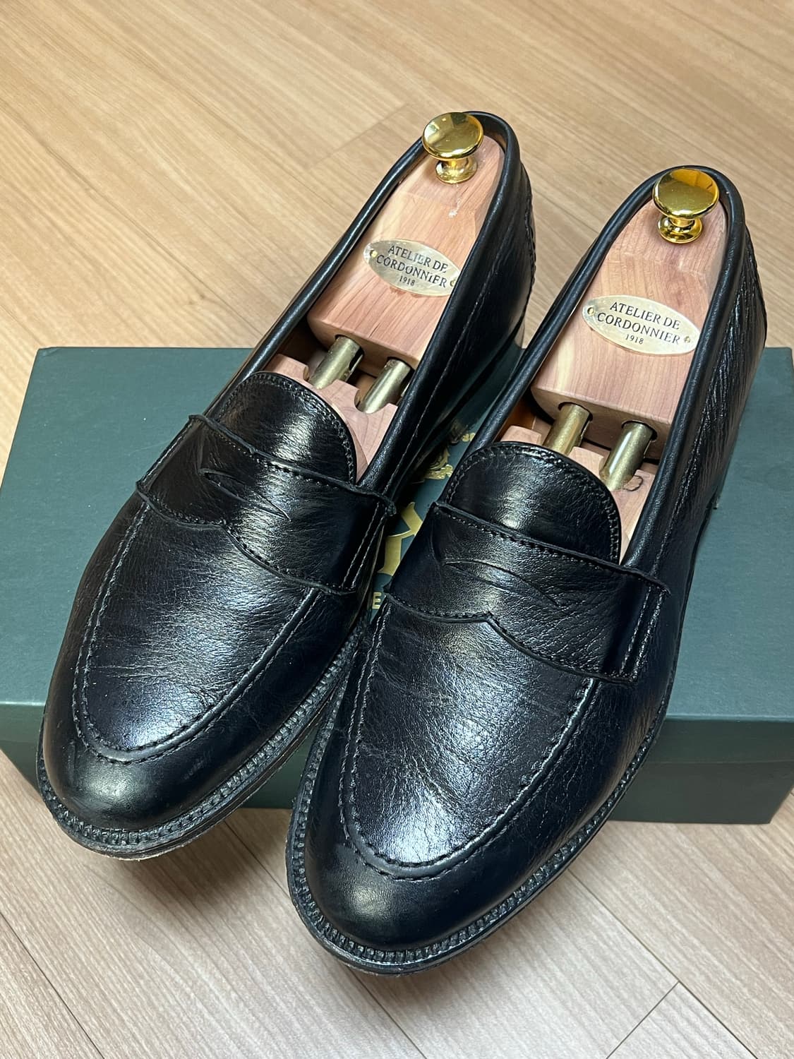 알든 9695F 카프 블랙 페니로퍼 9D 상품이미지1