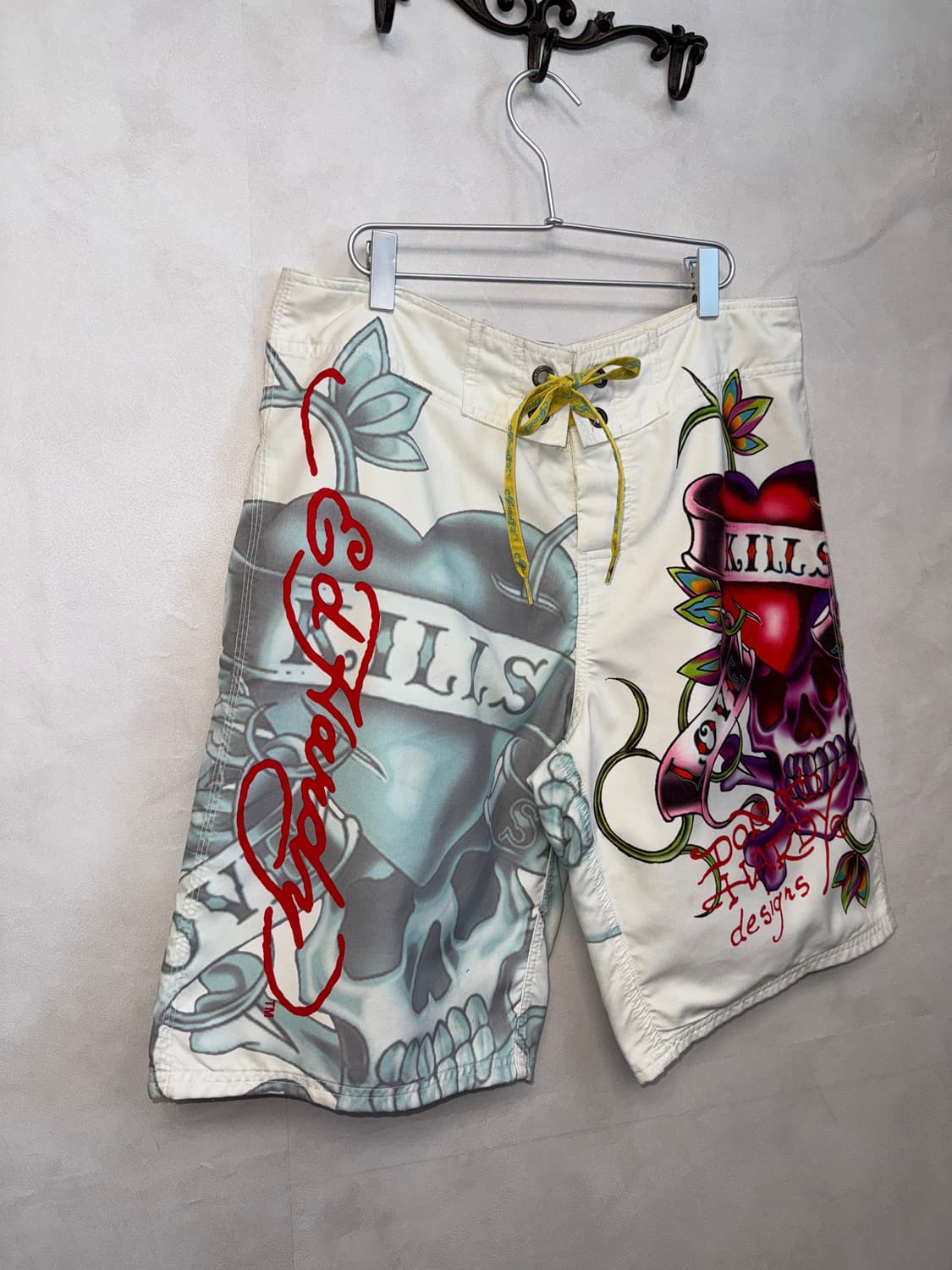 Ed Hardy oldschool punk skull swim pants 상품이미지2