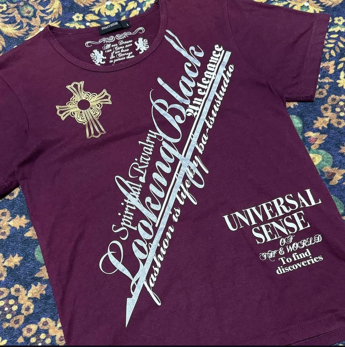 [재패니즈]Fogaty House Y2K Cross T-shirt 상품이미지3