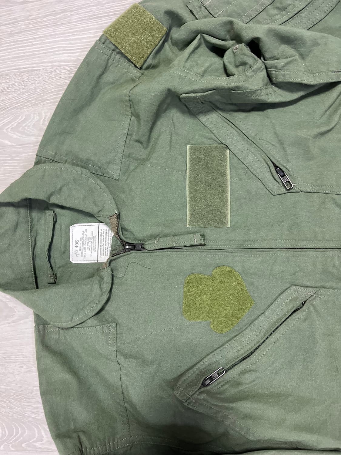 미군 춘추용 커버롤40s 상품이미지2