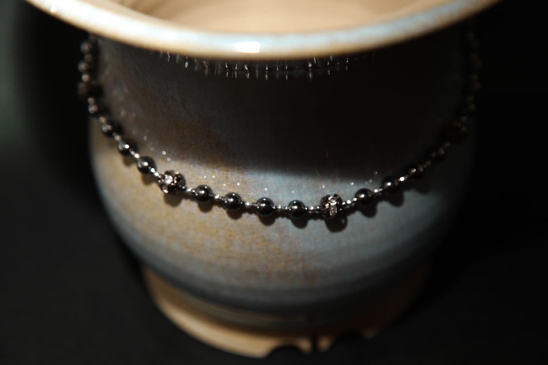 CASIOPEIA Whitehole 스페이스그레이 볼체인 네크리스 상품이미지3