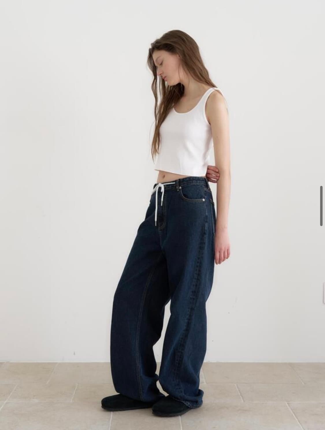 헤더먼트 string drape denim (deep blue)  상품이미지3