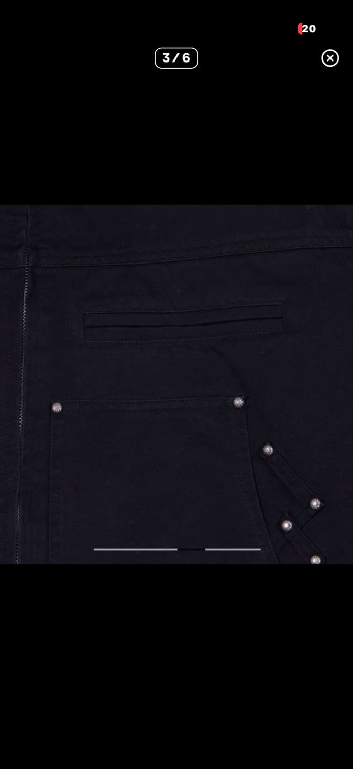 STUD BACK LOGO CARPENTER JACKET (black)  상품이미지3