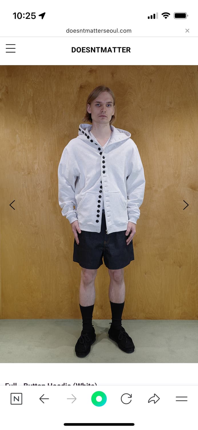 [doesntmatter] Full - Button Hoodie 상품이미지1