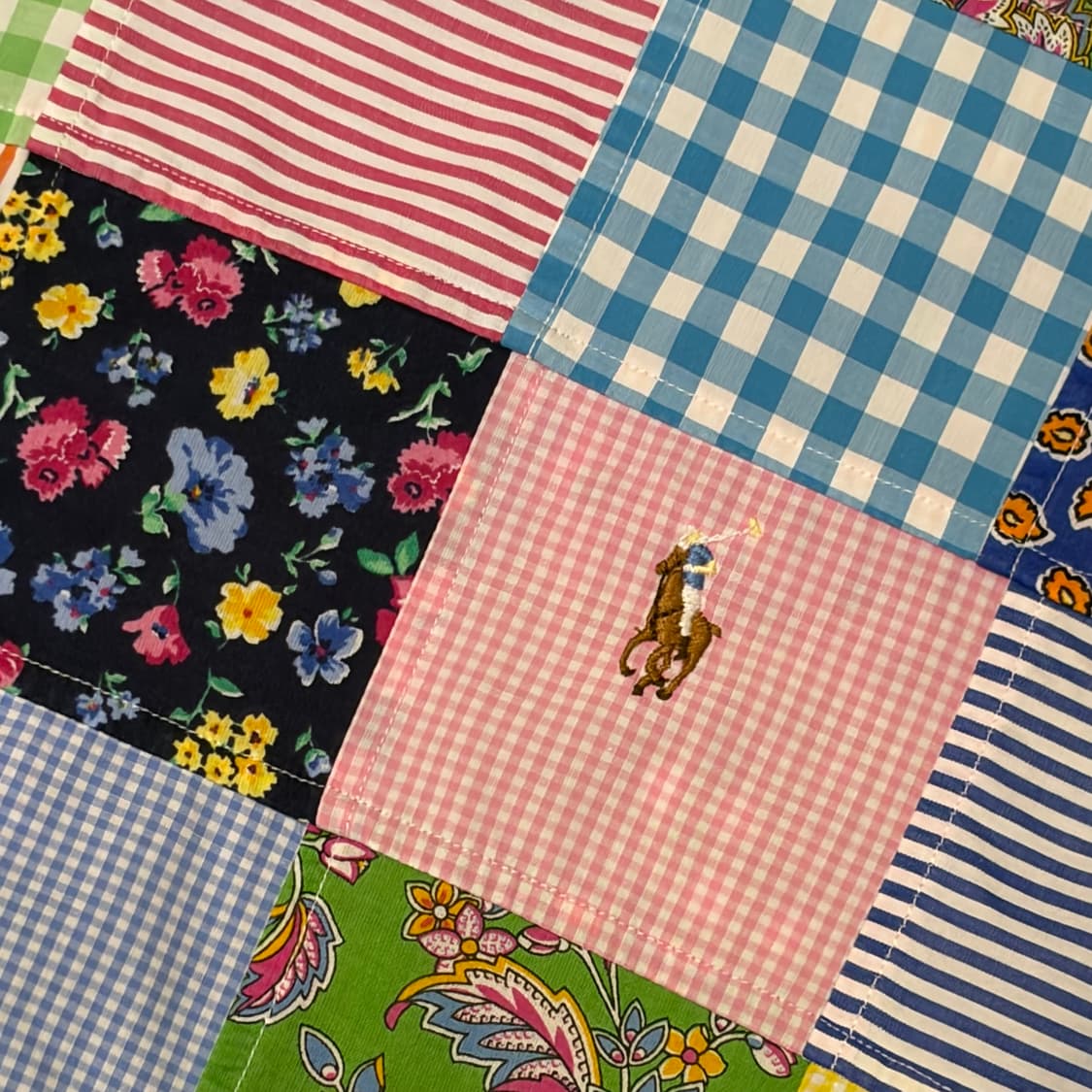 새상품급 미국 빈티지 폴로랄프로렌 패치워크 빅사이즈 오버핏 셔츠 상품이미지4