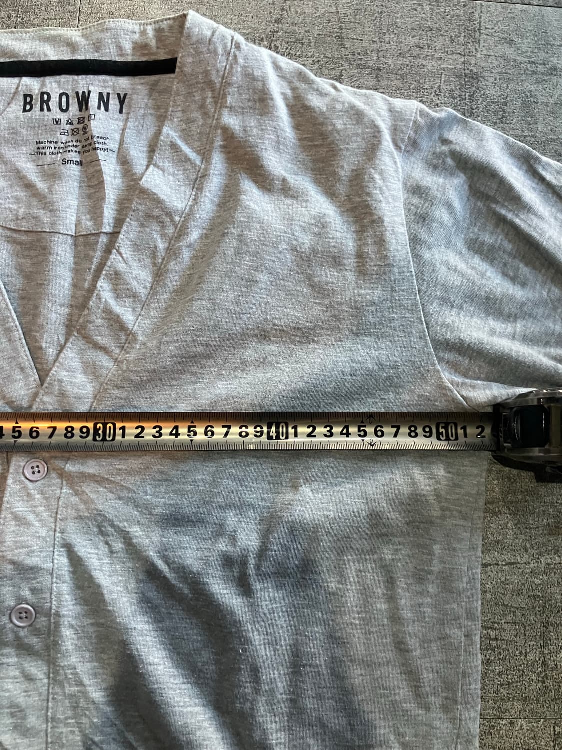 일본빈티지 Browny 하구미모리걸 아메카지너드남 브이넥 포켓가디건 상품이미지2