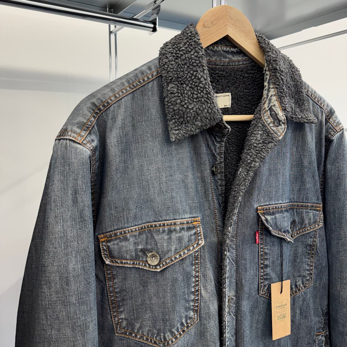 리바이스 워싱 쉐르파 데님 자켓 (L)   상품이미지3