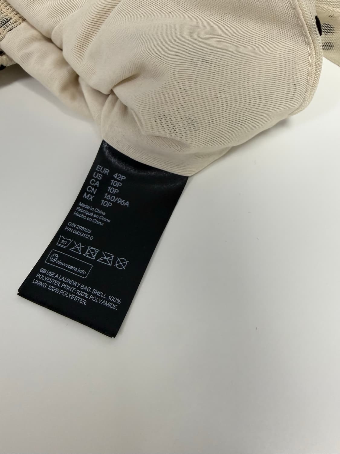 H&M 매쉬 도트 크롭 블라우스 상품이미지10