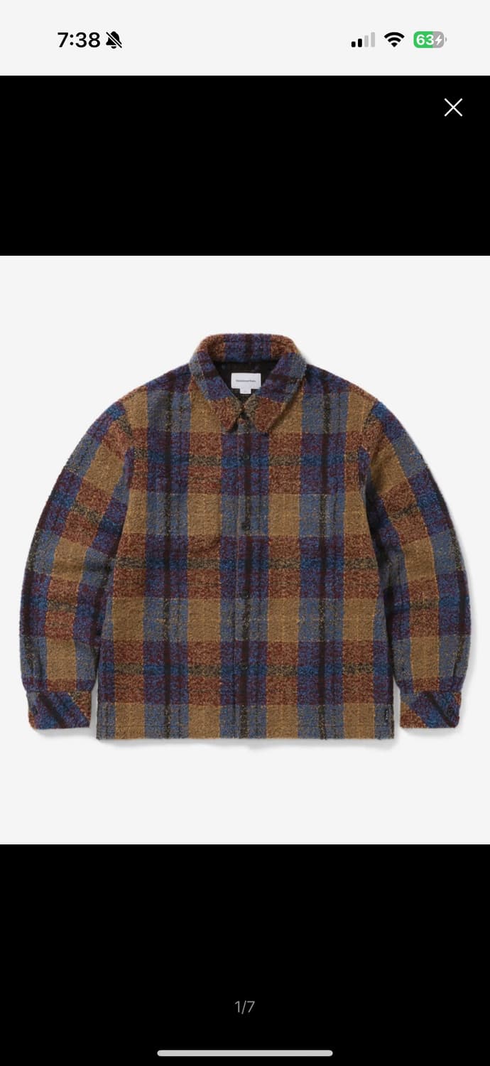 디네뎃 폴리스 체크셔츠 상품이미지1