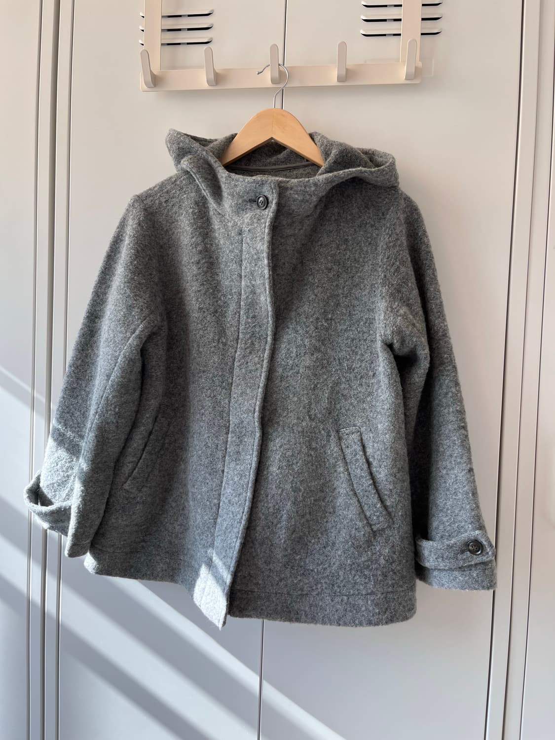 Sm2 사만사모스 하이넥 울 후드 숏코트 상품이미지3