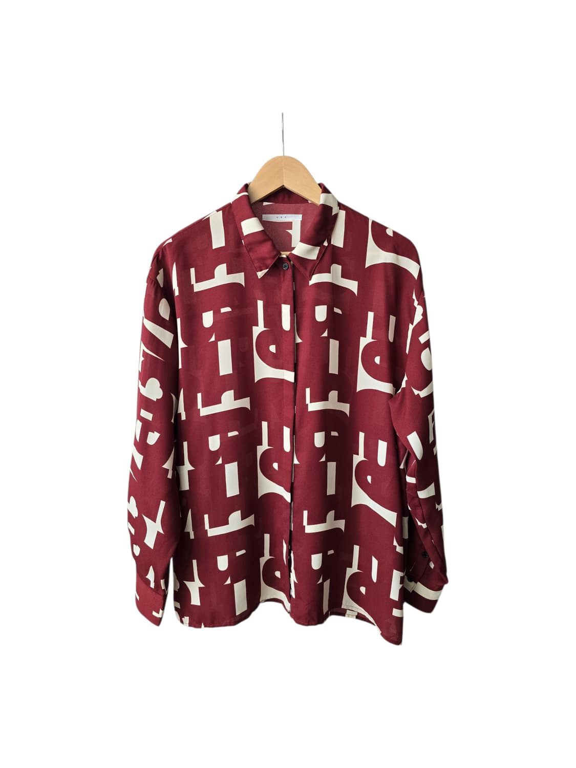 KBF 기하학패턴 블라우스 상품이미지1